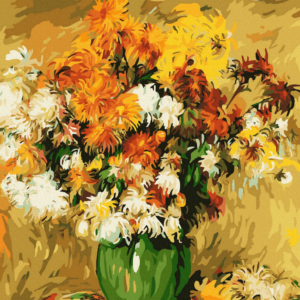 Pictură pe numere – Vază cu flori de toamnă