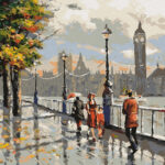 Pictură pe numere - Plimbare in Londra
